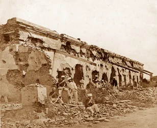 La trinchera del General Wheeler en Cawnpore, marzo de 1858